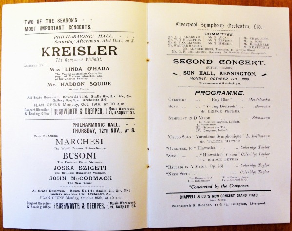 SCT in Liverpool 19 Oct.1908 Works performed